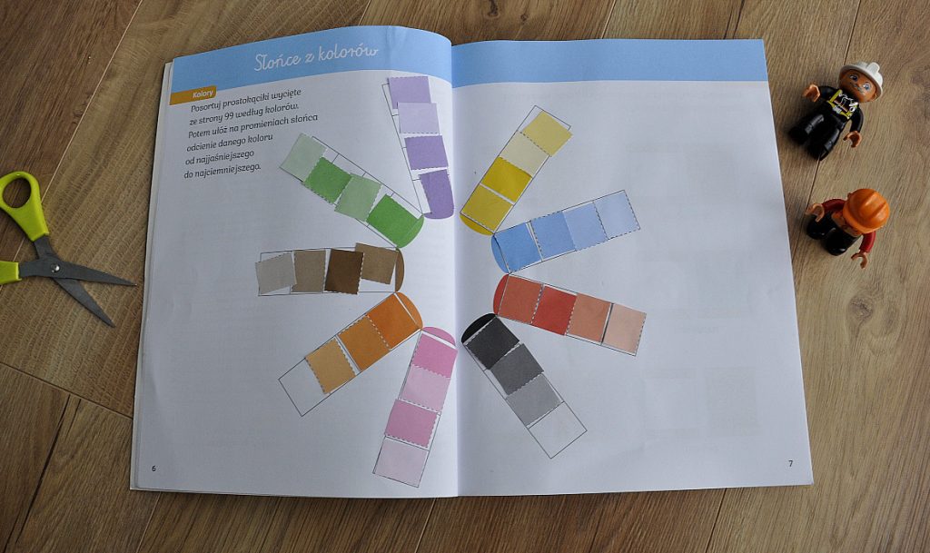 Wielki zeszyt Montessori kolory gradacja
